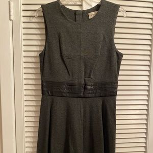 Milly grey dress with leather waistband